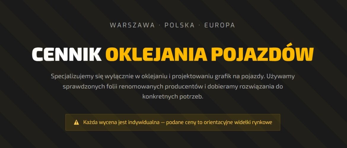 Ile kosztuje oklejanie samochodu