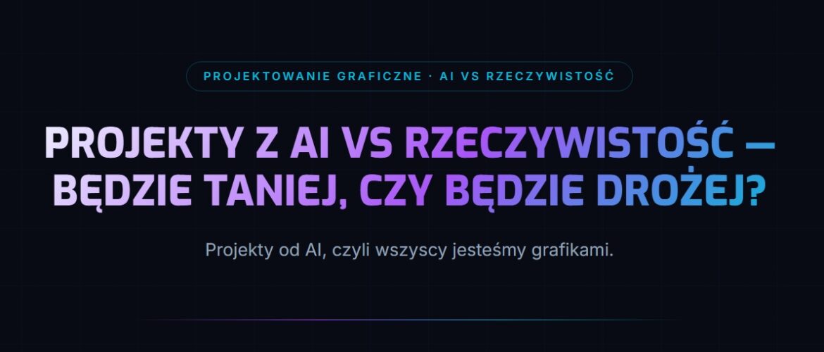 Projekty od AI, czyli wszyscy jesteśmy grafikami.